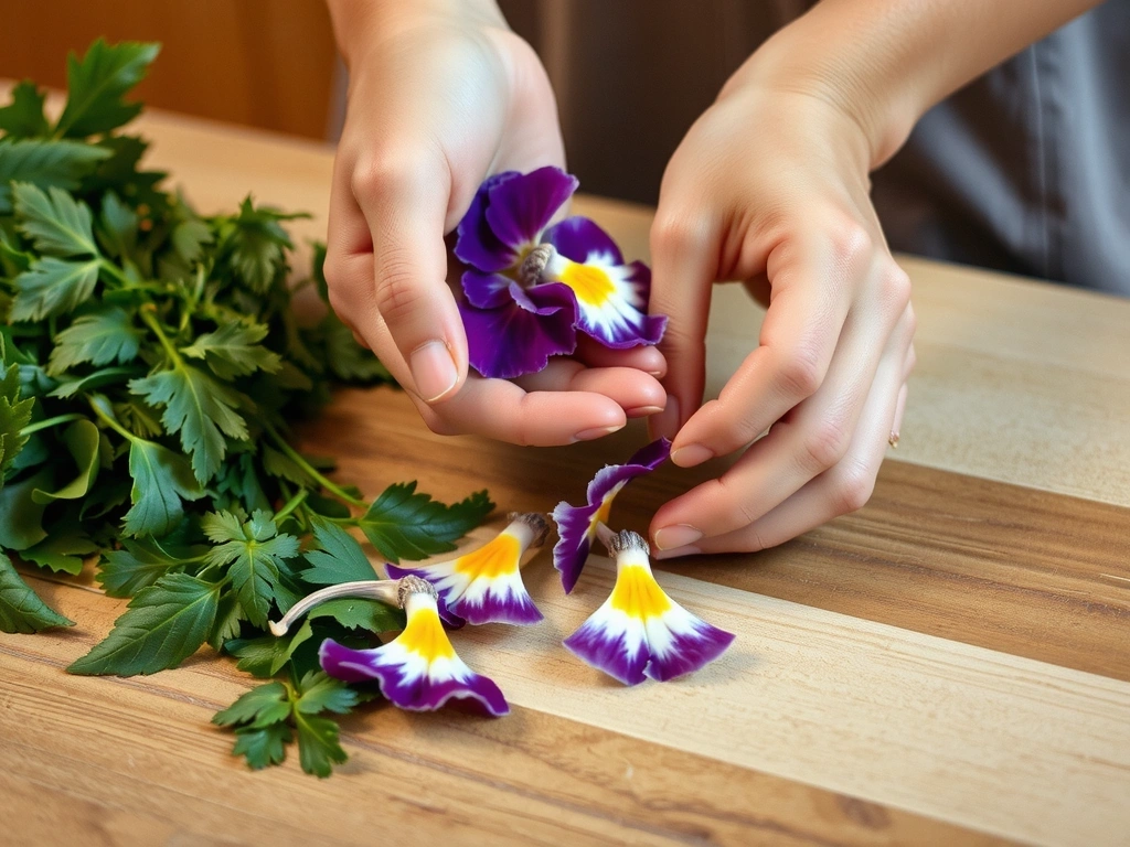 Mani che selezionano ingredienti naturali freschi, enfatizzando la qualità